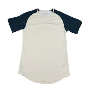 BYLT Mens Size S Baseball Drop Cut Lux short-sleeve stretch shirt